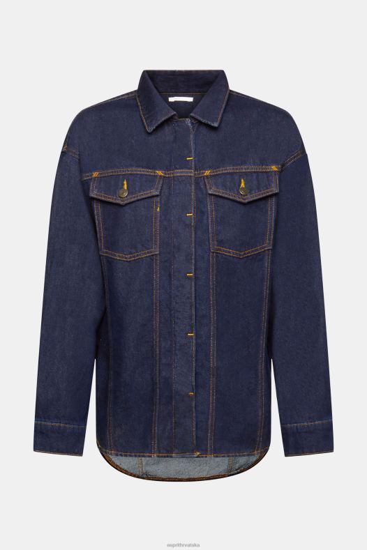 Esprit žene traper bluza plavo ispiranje bluze A48RT395