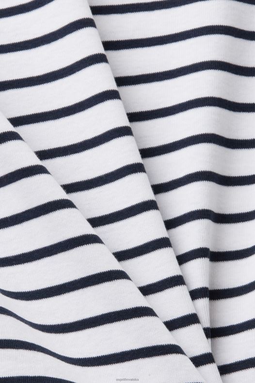 Esprit žene gornji dio dugih rukava s izrezbarenim vratom bijela dugi rukav A48RT34