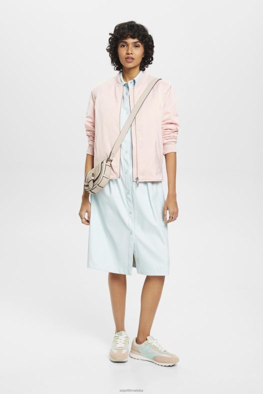 Esprit žene haljina košulja od umjetne kože svijetlo vodeno zelena haljine A48RT295