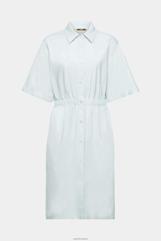 Esprit žene haljina košulja od umjetne kože svijetlo vodeno zelena haljine A48RT295