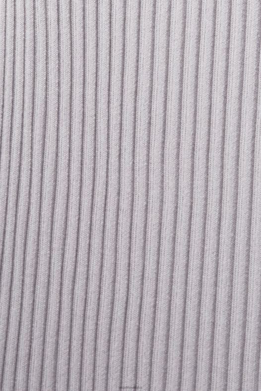 Esprit žene haljina na nabrane naramenice srednje siva haljine A48RT490