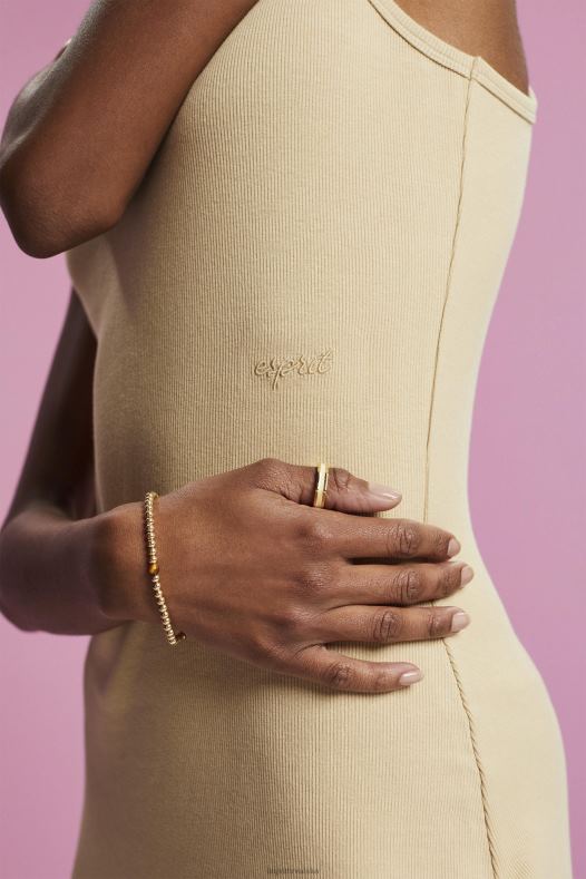 Esprit žene haljina od rebrastog žerseja pijesak haljine A48RT286