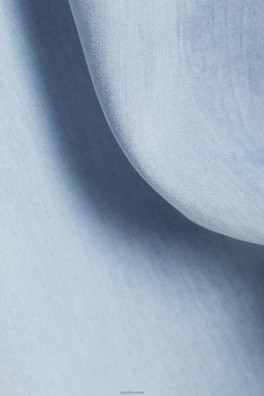 Esprit žene haljine tkane plavo svjetlo pranje haljine A48RT181