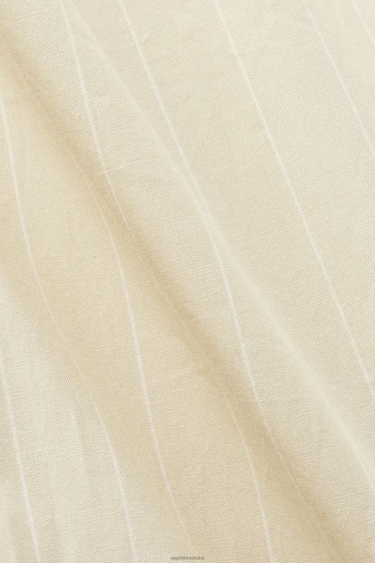 Esprit žene košulja na pruge, 100% pamuk bež haljine A48RT278