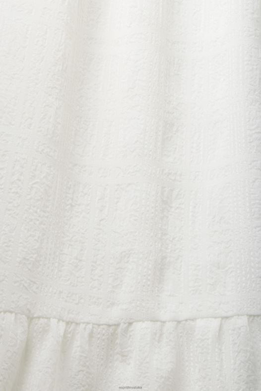 Esprit žene lagana midi haljina s balon rukavima prljavo bijelo haljine A48RT294