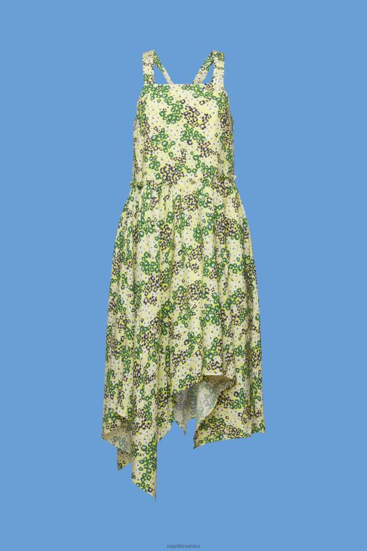 Esprit žene midi haljina s printom žuta boja haljine A48RT237