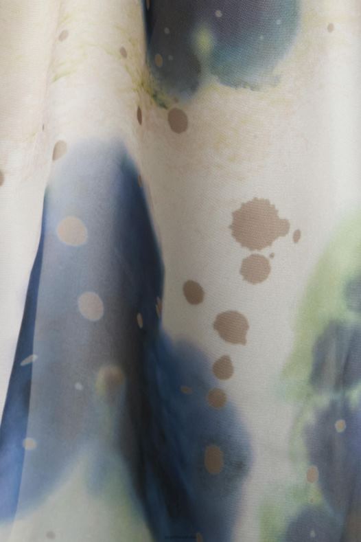 Esprit žene midi haljina s uzorkom od organze žuta boja haljine A48RT197