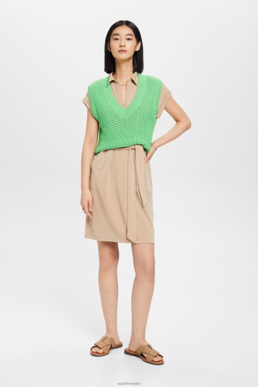 Esprit žene midi haljina s v-izrezom tupe haljine A48RT74