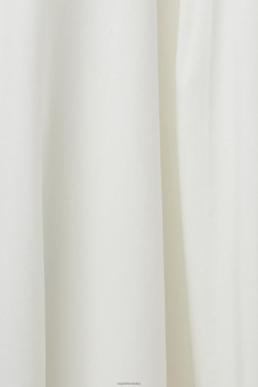 Esprit žene midi haljina s vezom, lenzing ecovero bijela haljine A48RT205