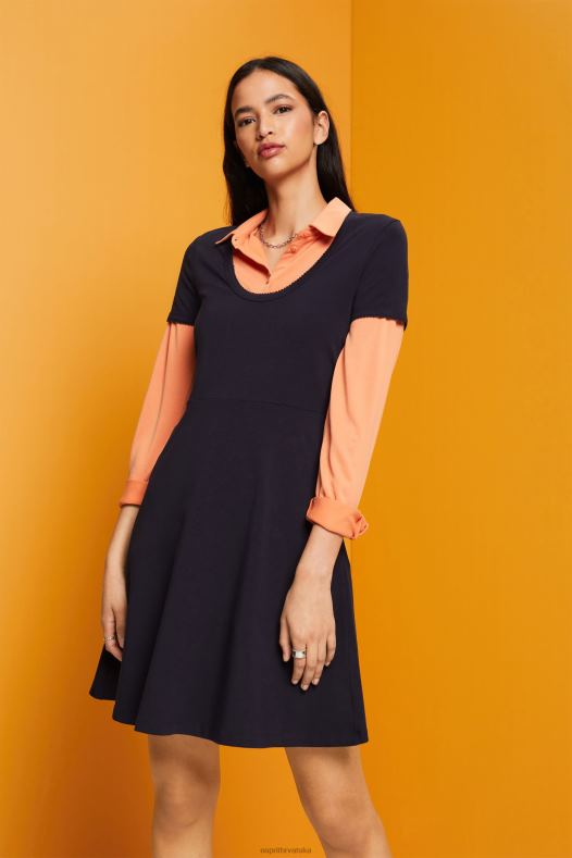 Esprit žene mini haljina od žerseja mornarica haljine A48RT61