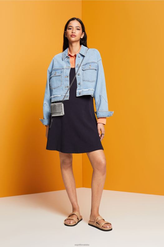 Esprit žene mini haljina od žerseja mornarica haljine A48RT61