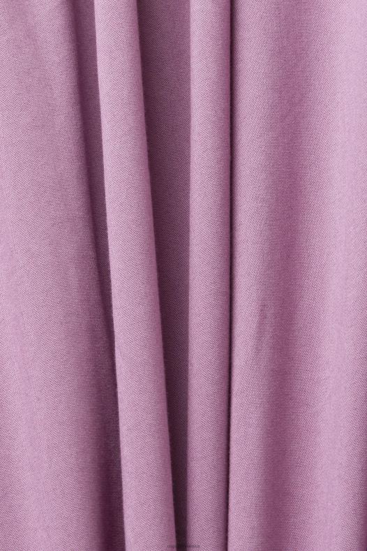 Esprit žene mini haljina s otvorenim ramenima od popelina ljubičica haljine A48RT180