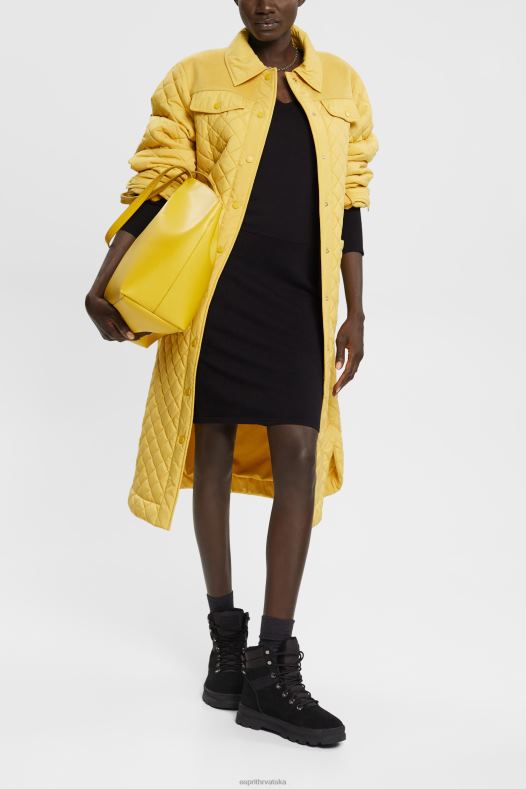 Esprit žene pletena haljina s prorezima na rukavima, lenzing ecovero crno haljine A48RT442