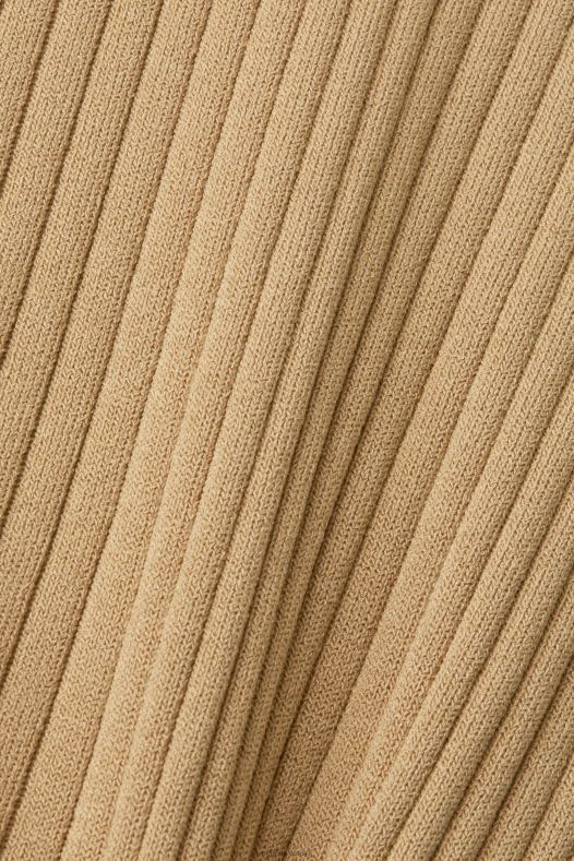 Esprit žene plisirana haljina s dugim rukavima kaki bež haljine A48RT126