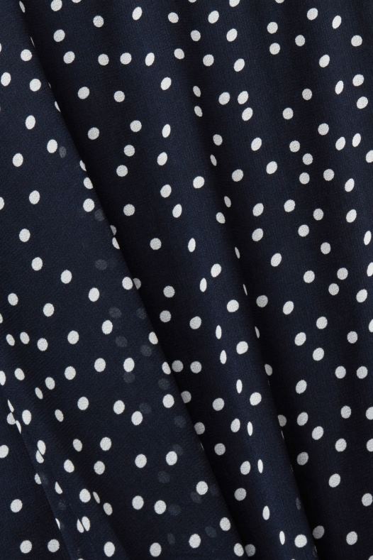 Esprit žene reciklirano: haljina od šifona sa skupljenim strukom mornarica haljine A48RT67