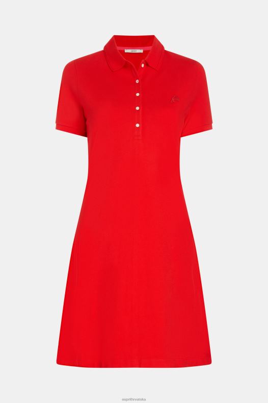 Esprit žene teniski klub delfin klasična polo haljina Crvena haljine A48RT507