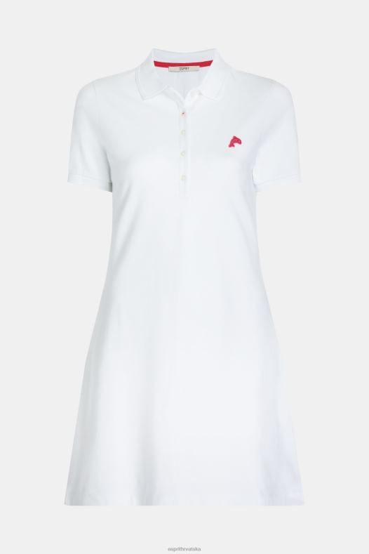 Esprit žene teniski klub delfin klasična polo haljina bijela haljine A48RT505