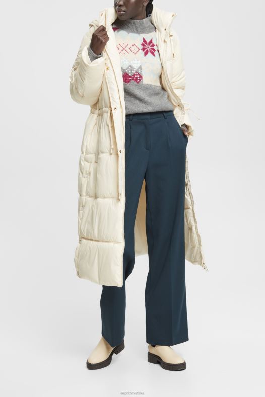 Esprit žene hlače širokih nogavica petrolej plava hlače & hlače A48RT437