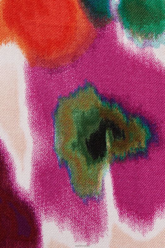 Esprit žene široke hlače s cvjetnim printom bijela hlače & hlače A48RT131