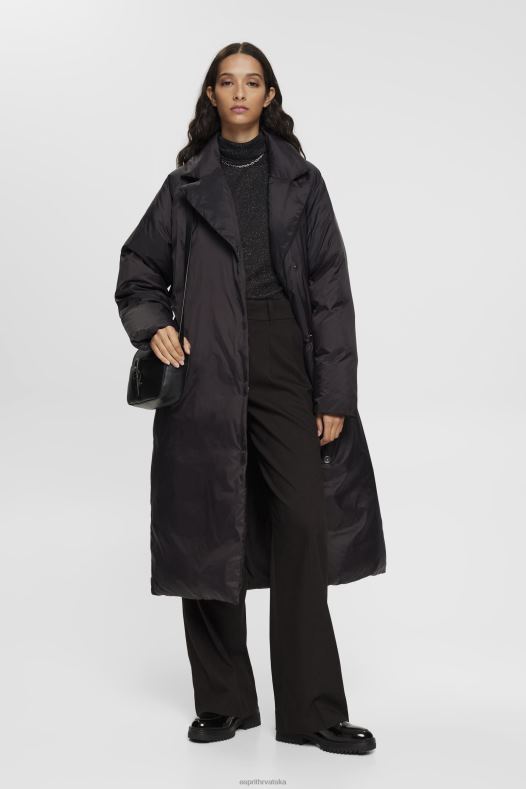 Esprit žene široke hlače visokog rasta crno hlače & hlače A48RT246