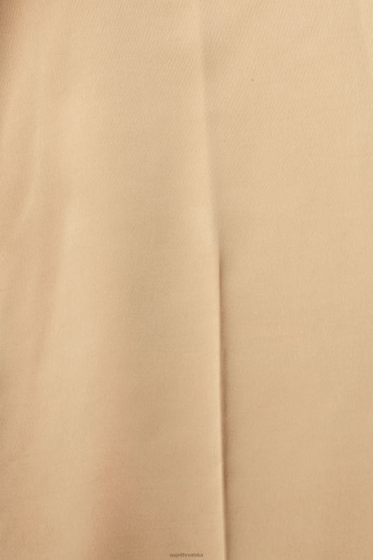 Esprit žene visoke hlače s podijeljenim rubom krem bež hlače & hlače A48RT326