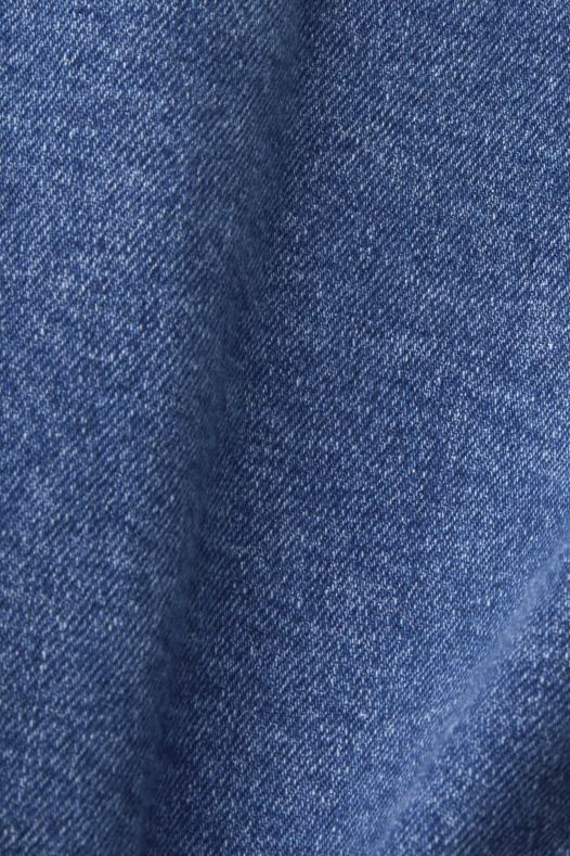 Esprit žene skraćena traper jakna s pohabanim rubom plavo tamno pranje jakne A48RT311