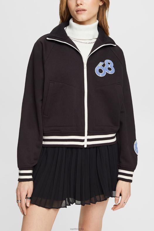 Esprit žene sveučilišna jakna crno jakne A48RT415