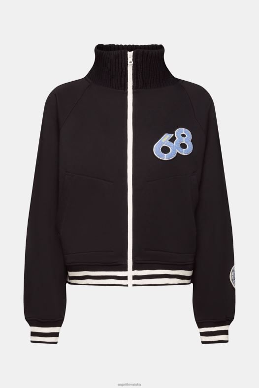 Esprit žene sveučilišna jakna crno jakne A48RT415