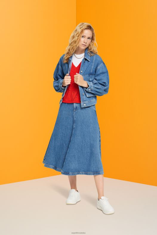 Esprit žene traper jakna plava srednje pranje jakne A48RT549