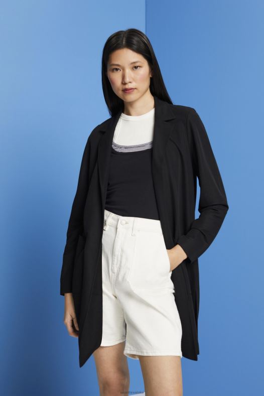 Esprit žene dugi džersej sako, lenzing ecovero crno Kaputi A48RT240