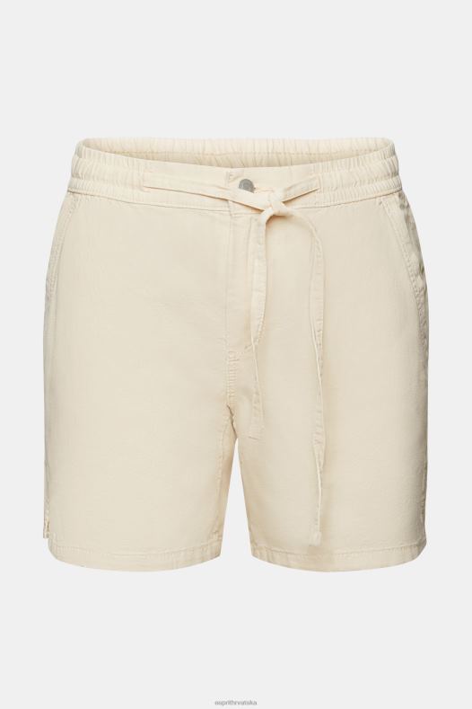 Esprit žene ležerne kratke hlače s elastičnim pojasom pastelno ružičasta kratke hlače A48RT299