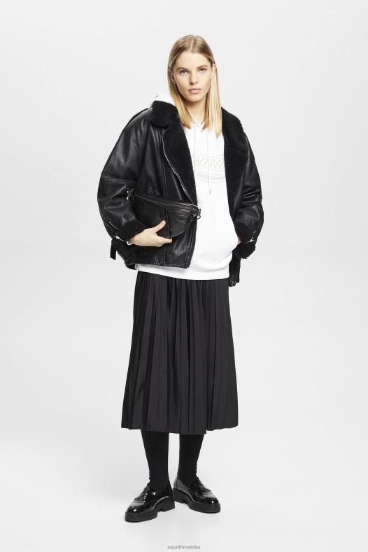 Esprit žene hoodie s printom logotipa bijela majice i majice s kapuljačom A48RT168