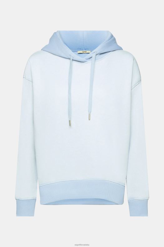 Esprit žene hoodie sa srcem pastelno plava majice i majice s kapuljačom A48RT352