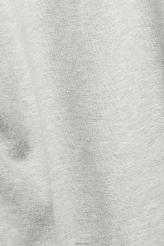 Esprit žene ležerna majica s sloganom Svijetlo siva majice i majice s kapuljačom A48RT540