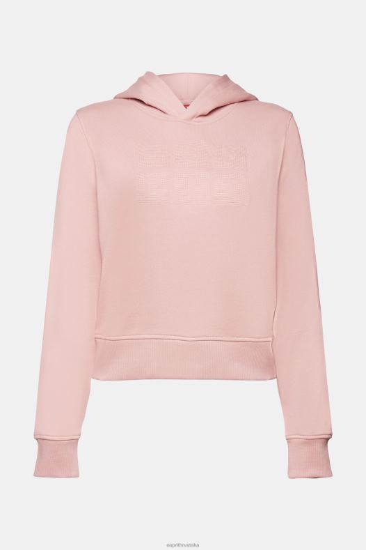 Esprit žene majica s izvezenim logom, organski pamuk stara ružičasta majice i majice s kapuljačom A48RT9