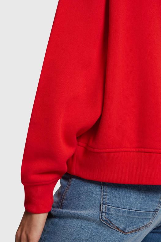 Esprit žene majica s printom logotipa Crvena majice i majice s kapuljačom A48RT465