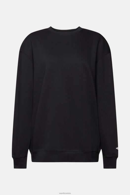 Esprit žene pulover od mješavine pamuka crno majice i majice s kapuljačom A48RT27