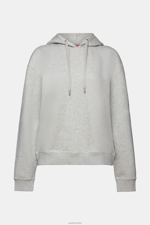 Esprit žene reciklirano: prevelika majica s kapuljačom Svijetlo siva majice i majice s kapuljačom A48RT30