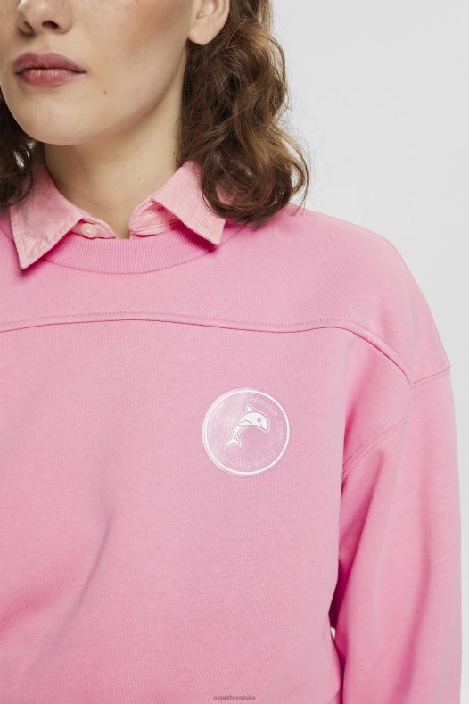 Esprit žene skraćena trenirka ružičasta majice i majice s kapuljačom A48RT157