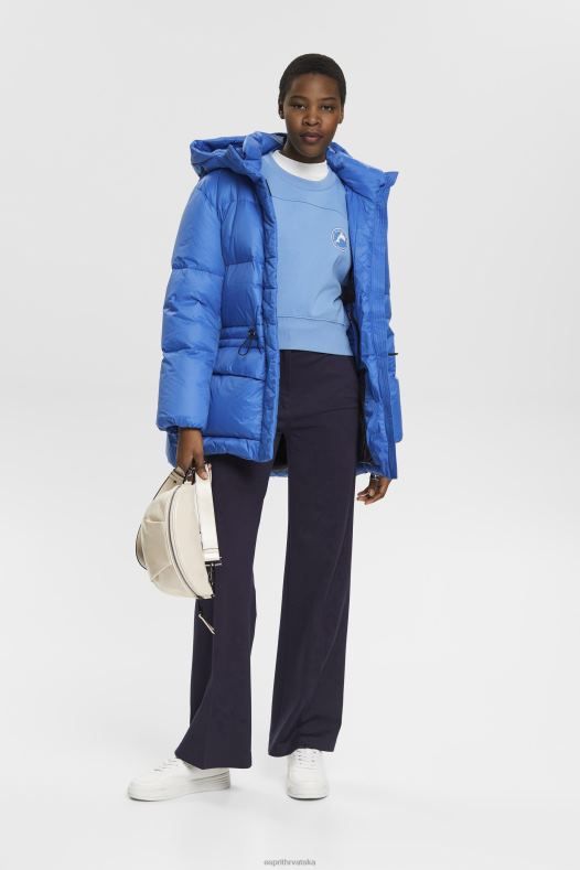 Esprit žene skraćena trenirka svijetloplava boja lavande majice i majice s kapuljačom A48RT156