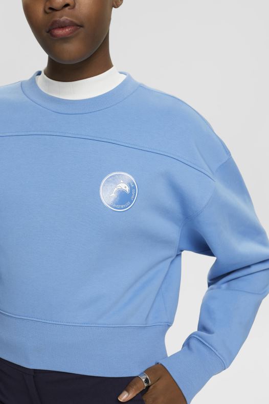 Esprit žene skraćena trenirka svijetloplava boja lavande majice i majice s kapuljačom A48RT156