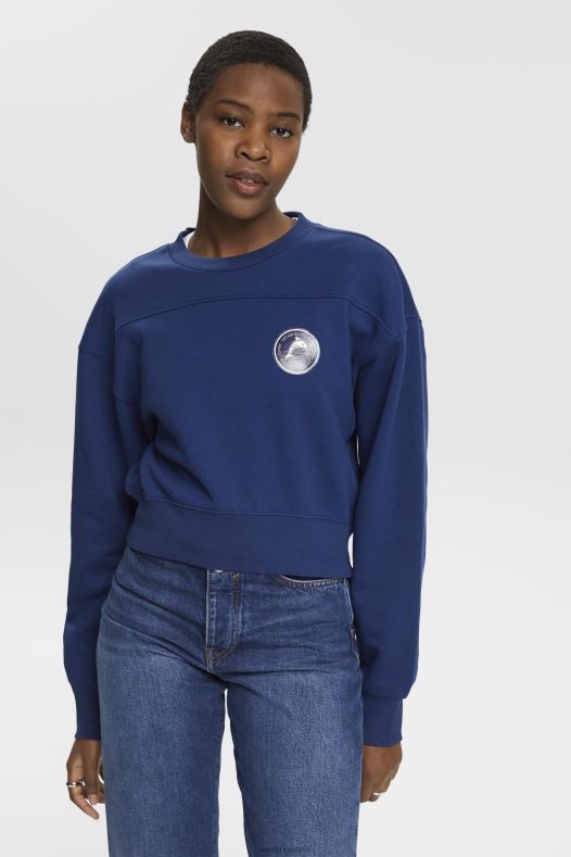 Esprit žene skraćena trenirka tinta majice i majice s kapuljačom A48RT155