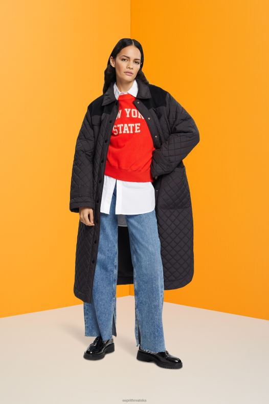 Esprit žene teddy borg pulover sveučilišni sweatshirt Crvena majice i majice s kapuljačom A48RT323