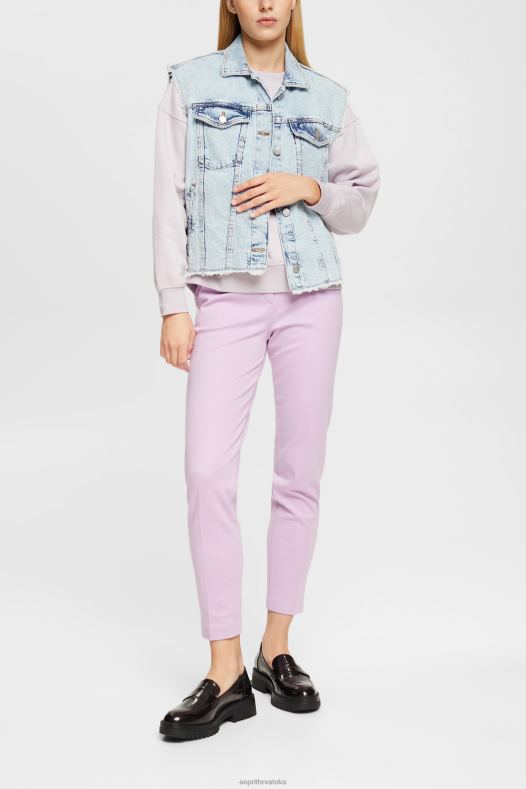 Esprit žene trenirka opuštenog kroja lavanda majice i majice s kapuljačom A48RT525