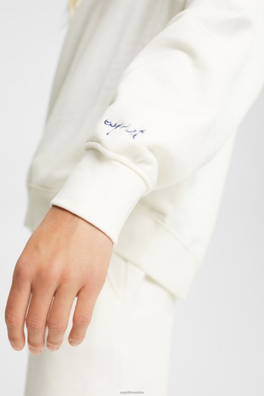 Esprit žene trenirka opuštenog kroja prljavo bijelo majice i majice s kapuljačom A48RT523