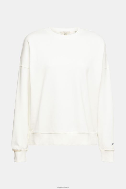 Esprit žene trenirka opuštenog kroja prljavo bijelo majice i majice s kapuljačom A48RT523