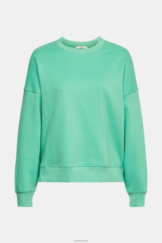 Esprit žene trenirka opuštenog kroja zelena majice i majice s kapuljačom A48RT524