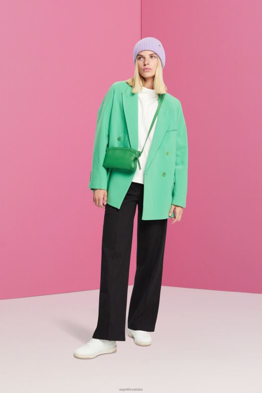 Esprit žene trenirka s podignutim ovratnikom, mješavina pamuka prljavo bijelo majice i majice s kapuljačom A48RT446