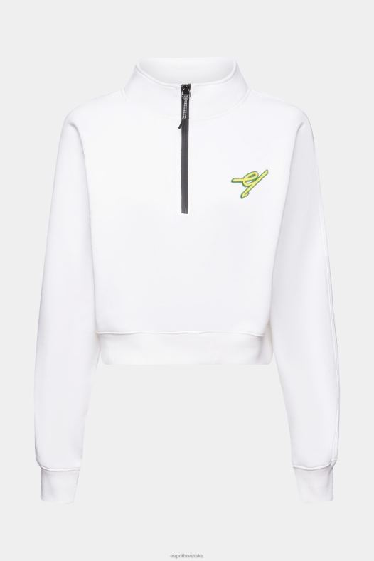 Esprit žene trenirka s poluzatvaračem bijela majice i majice s kapuljačom A48RT159