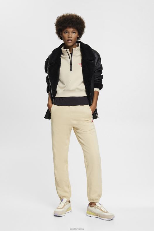 Esprit žene trenirka s poluzatvaračem svijetlo taupe majice i majice s kapuljačom A48RT160